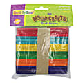 Creativity Street Wood Craft Sticks, 4-1/2" x 3/8", Assorted Bright Colors, 150 Sticks Per Pack, Case Of 12 Packs 1 thumbnail image