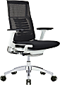 Raynor Powerfit Ergonomic Fabric Mid-Back Executive Office Chair, Black/White