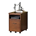 Whalen® Dunmoor 22"D Vertical 1-Drawer Rolling File Cabinet, Brown Cherry