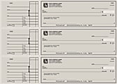 Custom 3-To-A-Page Checks, Style 2, 8 1/4" x 3 1/24", 2 Part, Box Of 300