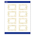 Avery® Printable Tags With Sure Feed® Technology, 2" x 3", Matte White With Gold Florals, Pack Of 80 1 thumbnail image