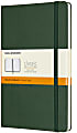 Moleskine Classic Hard Cover Notebook, Large, 5" x 8.25", Ruled, 240 Pages, Myrtle Green