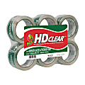 Duck® HD Clear™ Heavy-Duty Packaging Tape, 3" Core, 1.88" x 54.6 yd., Clear, Pack Of 6
