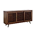 Coast to Coast Brixton Credenza With Sliding Doors, 33”H x 68”W x 16”D, Manchester Brown 1 thumbnail image
