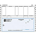 Continuous Accounts Payable Checks For Sage Peachtree®, 9 1/2" x 7", 2-Part, Box Of 250, AP98, Bottom Voucher