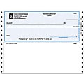 Custom Continuous Multipurpose Voucher Checks For Quicken® / Quickbooks® / Microsoft®, 9 1/2" x 7", 2-Part, Box Of 250