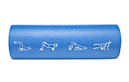 Mind Reader Round High-Density Foam Roller, 17-3/4", Blue 1 thumbnail image