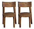 Coast to Coast Sequoia Dining Chairs, Brown, Set of 2 Chairs