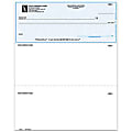 Custom Laser Multipurpose Voucher Checks, With Lines For Quicken® / Quickbooks® / Microsoft®, 8 1/2" x 11", 2-Part, Box Of 250