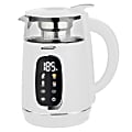 Brentwood® KT-2018W 1,100-Watt 1.7-L Cordless Digital Glass Electric Kettle with Tea Infuser, White 1 thumbnail image