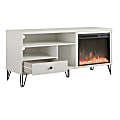 Ameriwood™ Home Owen Fireplace TV Stand For 65" TVs, White 1 thumbnail image