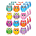 Carson Dellosa Education Cut-Outs, Colorful Owls, 36 Cut-Outs Per Pack, Set Of 3 Packs