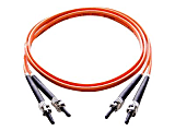 StarTech.com 1m Fiber Optic Cable  - LSZH - ST/ST - OM1 - ST to ST Fiber Patch Cable  - 1m ST Fiber Optic Cable - 1 m ST to ST Fiber Patch Cable - 1 meter ST Fiber Cable 1 thumbnail image