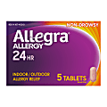 Allegra Adult Allergy Relief Tablets, Total Qty 5 1 thumbnail image