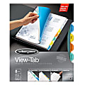 Wilson Jones® View-Tab® Transparent Dividers, 8-Tab, Round, Multicolor 1 thumbnail image
