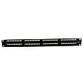 StarTech.com 24 Port 1U Rackmount Cat 6 110 Patch Panel - 45 Degree - 45 Degree - Patch panel - 24 ports - for P/N: 2POSTRACK42 - 4POSTRACK12U - 4POSTRACK25U - 4POSTRACK42 - RK960CP - RKQMCAB12 - RKWOODCAB12 1 thumbnail image