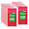 Eureka Presto-Stick Foil Star Stickers, 3/4", Red, 175 Stickers Per Pack, Set Of 12 Packs 1 thumbnail image