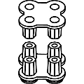 HON® Simplicity® II Cross Connector, Black 1 thumbnail image