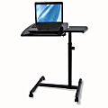 Zarty II Laptop Cart, 35 1/4"H x 27 3/4"W x 15 3/4"D, Black