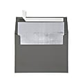 LUX Invitation Envelopes, A7, Peel & Stick Closure, Silver/Smoke, Pack Of 50