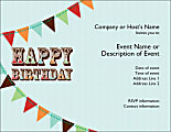 Custom Birthday Invitations, 5 1/2" x 4 1/4", Bright White, Pack Of 10 1 thumbnail image