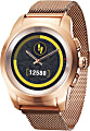 MyKronoz ZeTime Elite Hybrid Smartwatch, Regular, Brushed Pink Gold/Milanese, KRZT1RE-BPG-PGMIL