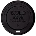 Eco-Products EcoLid Hot Cup Lids, 10-20 Oz, 25% Recycled, Black, Pack Of 1,000 Lids