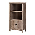 Baxton Studio Derek 52'' 2-Shelf Transitional Bookcase, Rustic Oak 1 thumbnail image
