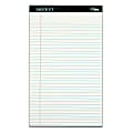 TOPS™ Docket™ Writing Pads, 8 1/2" x 13 1/4", Legal Ruled, 50 Sheets, White, Pack Of 3 Pads
