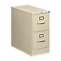 HON® 210 28-1/2"D Vertical 2-Drawer Letter-Size File Cabinet, Putty