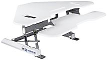Mount-It! MI-7959W Corner 50"W Standing Desk Converter, White 1 thumbnail image