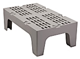 Cambro Vented Dunnage Rack, 12"H x 21"W x 36"D, Speckled Gray