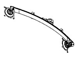 Chief KTA225B - Mounting component (dual-screen mounting arm) - for flat panel - black 1 thumbnail image