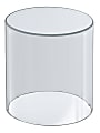 Azar Displays Acrylic Cylinder Riser Container, Medium Size, 10" x 8", Clear