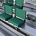Flash Furniture Grandstand Comfort Seats, Hunter Green/Black, Set Of 2 Seats