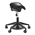 Safco® Saddle Seat Lab Task Stool, Black Seat/Black Frame, Quantity: 1