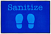 Carpets for Kids® KID$Value Rugs™ Blue Shoes Sanitize Activity Rug, 3' x 4 1/2' , Blue