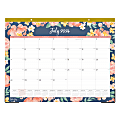 2024-2025 Blue Sky Kayla Academic Monthly Desk Pad Planning Calendar, 22" x 17", Navy, July to June
