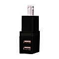 Duracell® Dual USB Charger, AC, Black, LE2304 1 thumbnail image