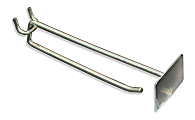Azar Displays Galvanized Metal Scan Plate Hooks, 6", Pack Of 50 Hooks 1 thumbnail image