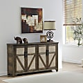 Coast to Coast Rochport 64”W Farmhouse Credenza With 4 Doors, Brown 1 thumbnail image