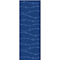 GoFit Designer Yoga Mat-Bubbles - Yoga, Exercise, Stretching - 68" Length x 24" Width - Rectangular - Bubbles - Blue 1 thumbnail image