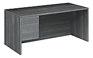 HON® 10500 Series 66"W 2-Drawer Left-Pedestal Desk, Sterling Ash