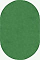 Joy Carpets® Kids' Essentials Oval Area Rug, Just Kidding™, 12' x 7'6", Grass Green 1 thumbnail image