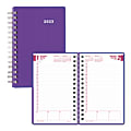 Brownline® DuraFlex Daily/Monthly Planner, 8" x 5", 30% Recycled, Purple, January To December 2023, CB634V.PUR 1 thumbnail image