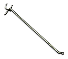 Azar Displays Galvanized Metal Hooks For Pegboard And Slatwall Systems, 12", Pack Of 50 Hooks 1 thumbnail image