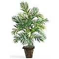 Nearly Natural 38"H Silk Areca Palm Plant With Wicker Basket, Green 1 thumbnail image