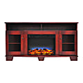 Cambridge® Savona Electric Fireplace With Entertainment Stand, Multicolor LED Flame Display, Cherry