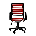 Eurostyle Flat Bungie High-Back Commercial Office Chair, Red/Black