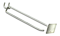 Azar Displays Metal Scan Hooks, 8", Silver, Pack Of 50 Hooks